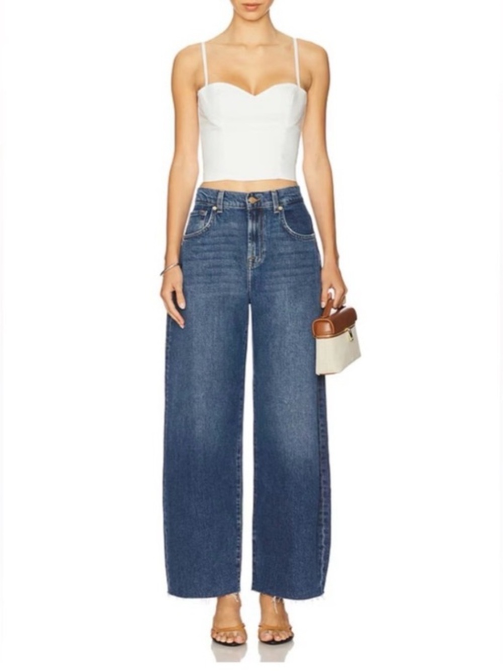 7 For All Mankind Bonnie Barrel Curvilinear Jean in Glen Allen 28